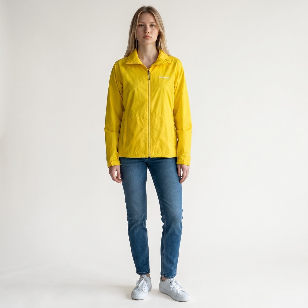 Columbia Womens Water & Stain Repellent Switchback IV Jacket 2XL Sunglow Yellow